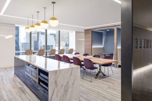 The Capital Group Office, featuring the custom laminated glass partition wall by Archetype Glass