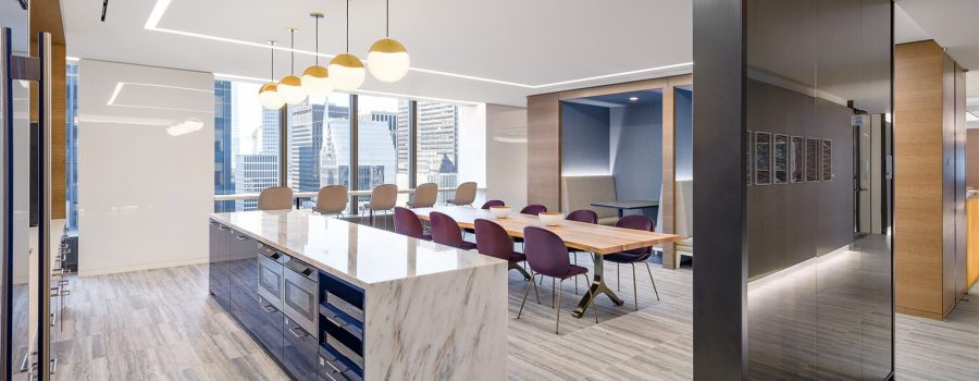 The Capital Group Office, featuring the custom laminated glass partition wall by Archetype Glass