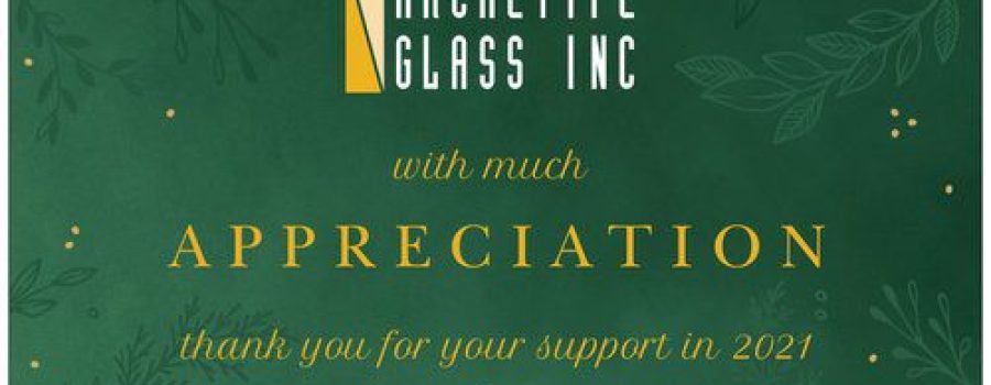 The Archetype Glass 2021 Holiday Card, front