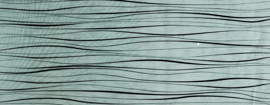 The aqua organic abstract graphic glass as part of Archetype Glass' January 2022 QSP