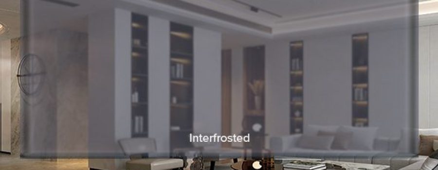 A rendering of our Interfrosted custom laminated glass, featured in our Quarterly Subscription Program's 2023 First Quarter Collection