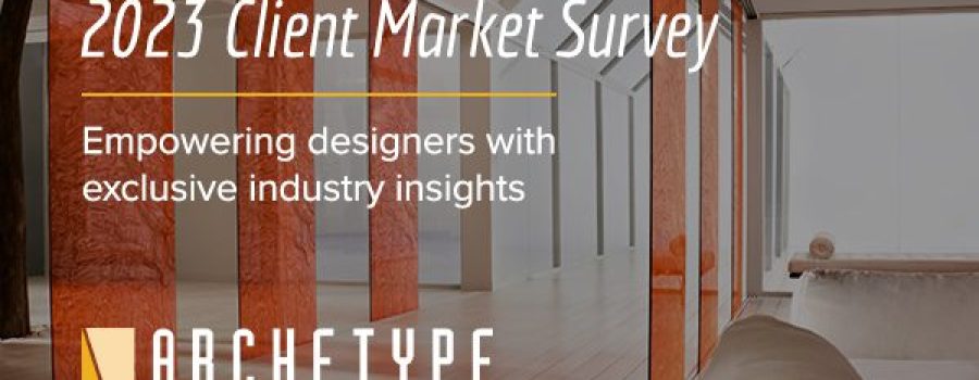 Banner for the 2023 Archetype Glass Client Market Survey