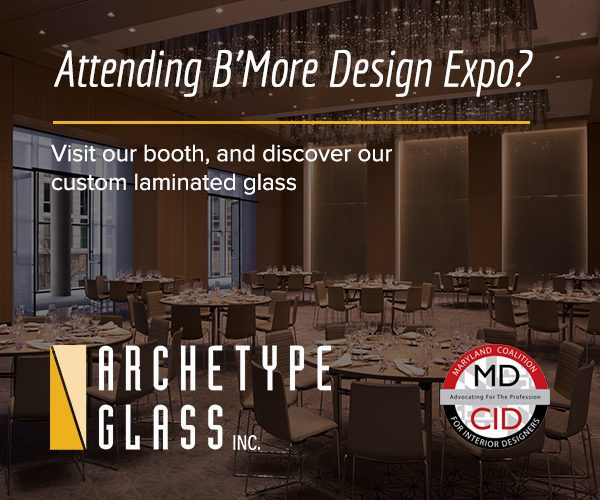 Custom laminated glass manufacturers Architype Glass are attending the 2023 B'More Design Expo