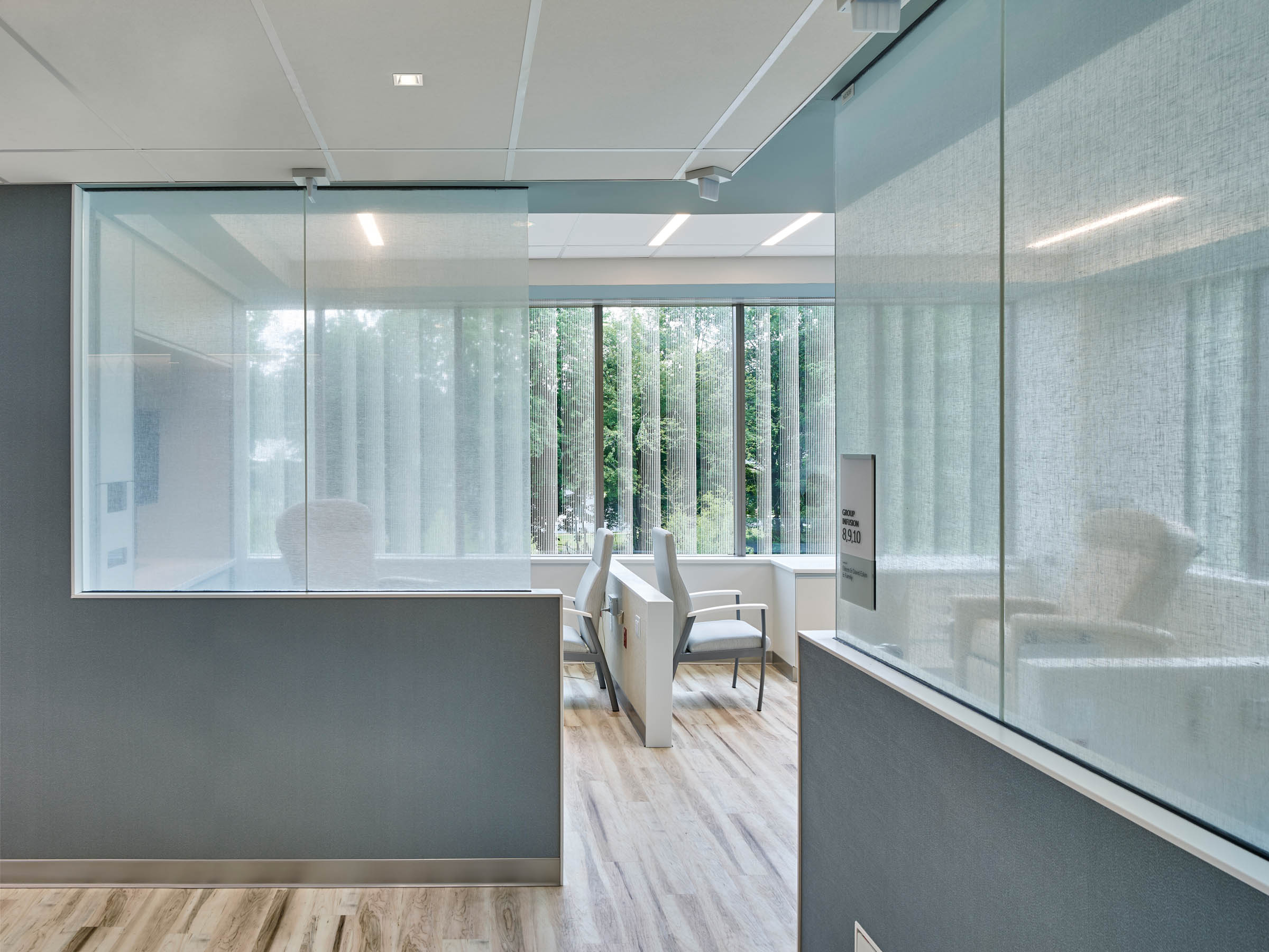 Custom Fabric Glass Partition Walls & Doors
