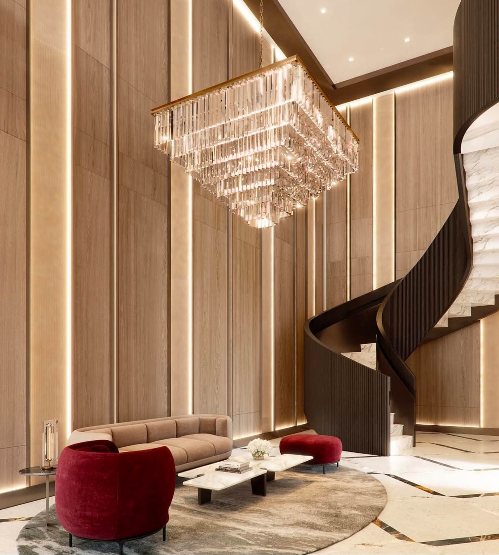 Custom Textured Fabric Wall Cladding