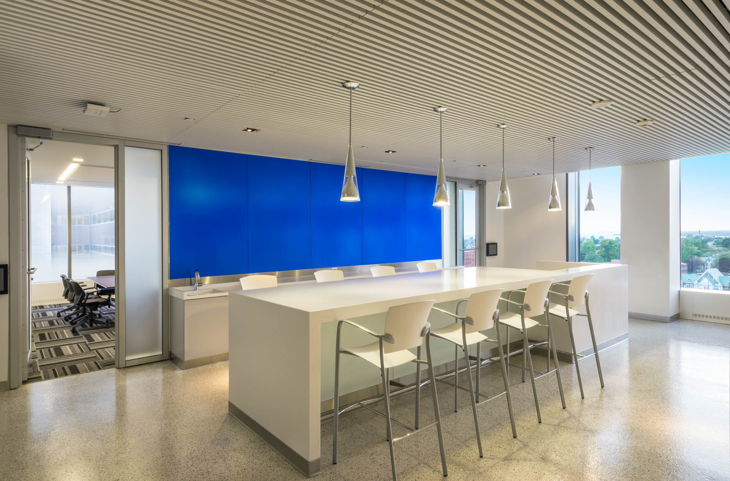 Frosted Interpainted™ Glass Feature Wall